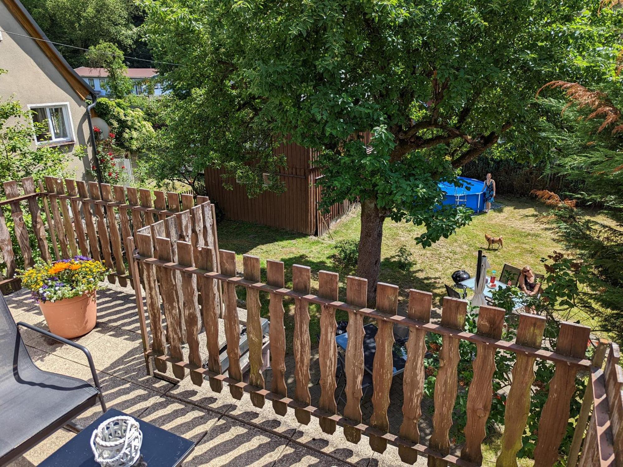 Helle gemütliche Wohnung mit Terrasse und Pool - H2 Sebnitz Exterior foto