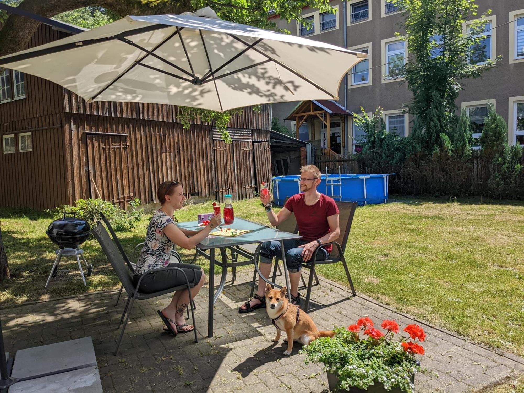 Helle gemütliche Wohnung mit Terrasse und Pool - H2 Sebnitz Exterior foto